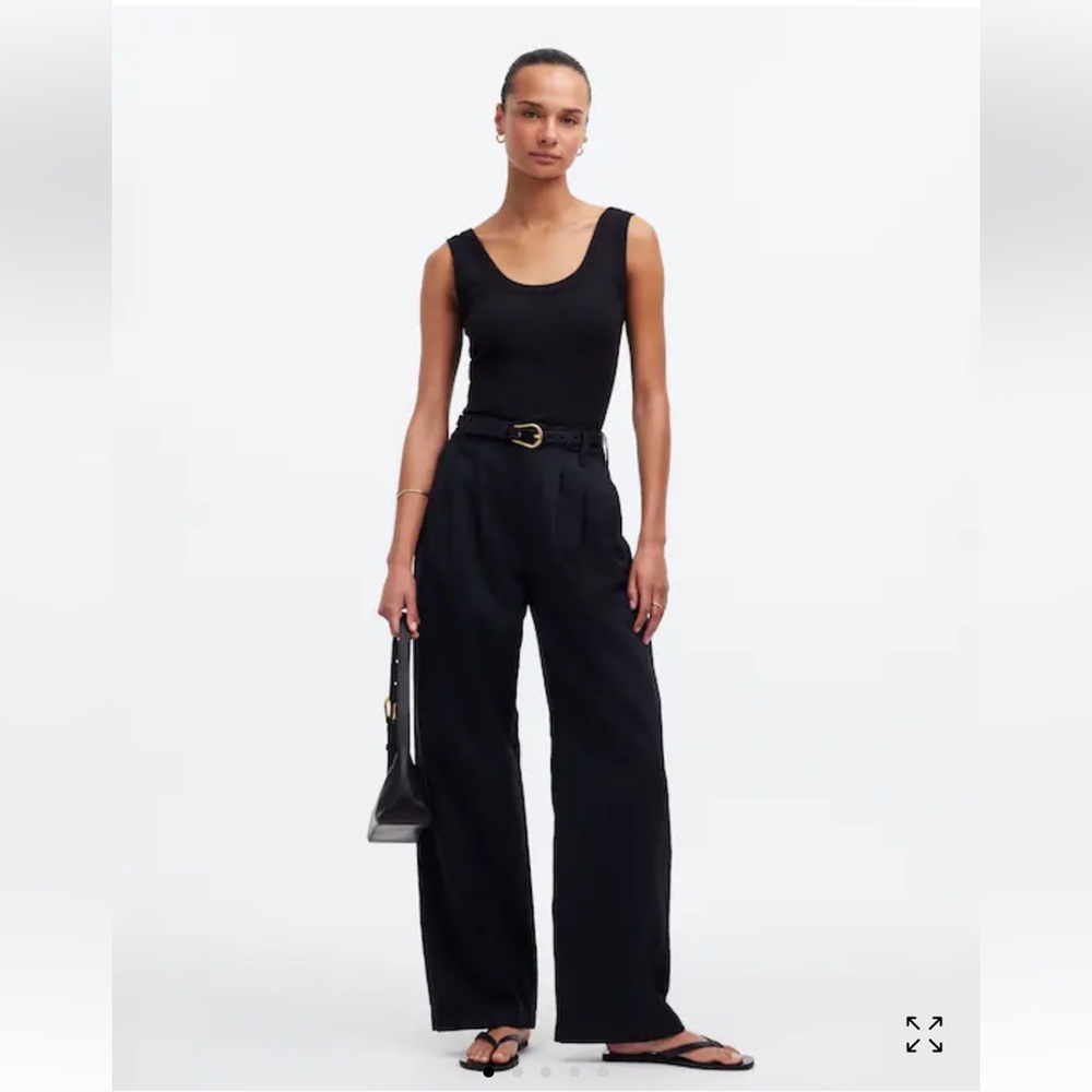 Madewell - The Petite Harlow Wide-Leg Pant - black